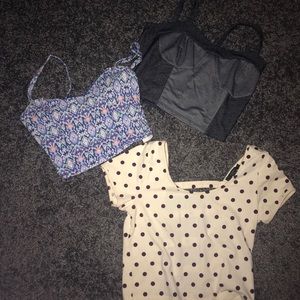 3 Crop Tops
